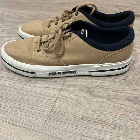 POLO SPORT - khaki casual sport sneaker/shoes size 11.5