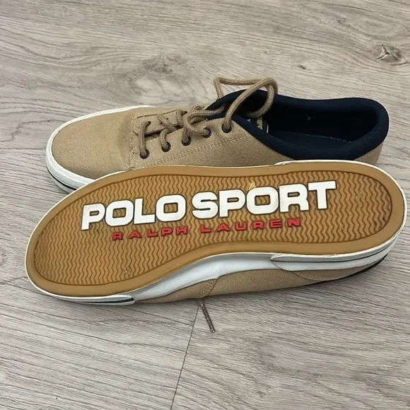 POLO SPORT - khaki casual sport sneaker/shoes size 11.5