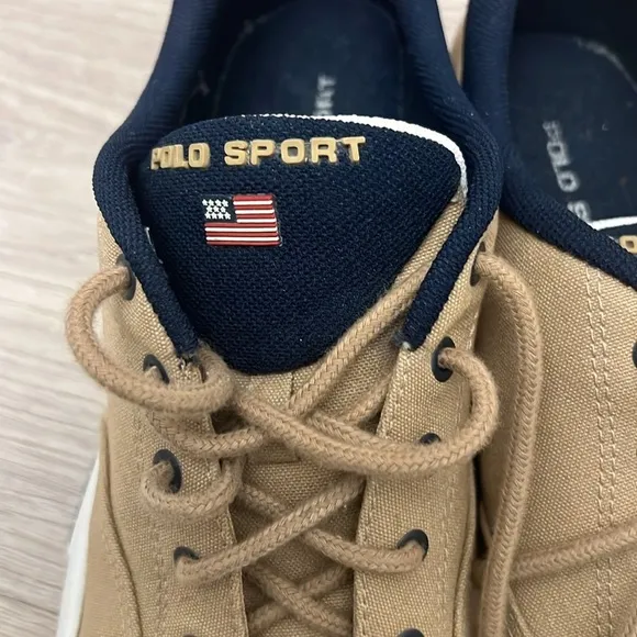 POLO SPORT - khaki casual sport sneaker/shoes size 11.5