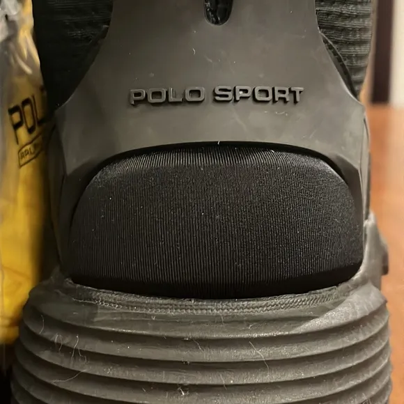 Polo Sport Ralph Lauren PS100 SK HTL shoes sneakers new nubuck black Men Size 9