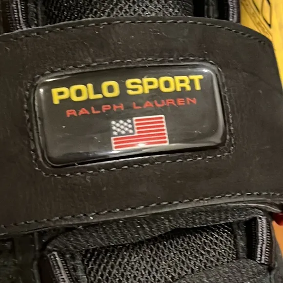 Polo Sport Ralph Lauren PS100 SK HTL shoes sneakers new nubuck black Men Size 9