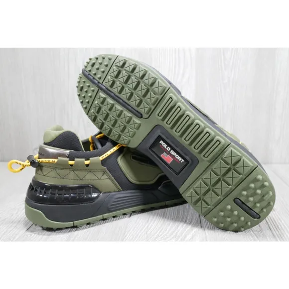 Polo Sport Ralph Lauren PS200 SK LTL Military Green Shoes | Mens Size 9.5 NEW