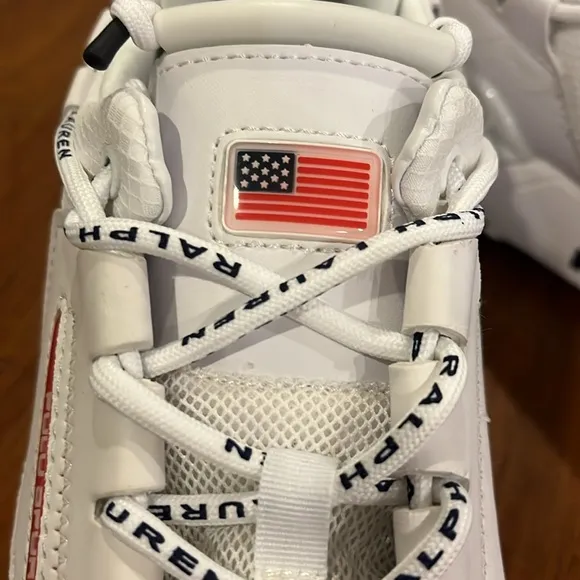 Polo Sport Ralph Lauren PS200 SK LTL shoes sneakers new white red Mens Sizes