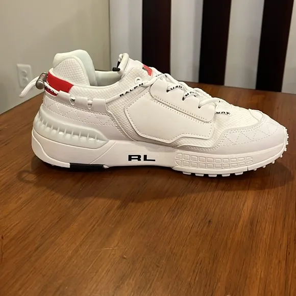 Polo Sport Ralph Lauren PS200 SK LTL shoes sneakers new white red Mens Sizes