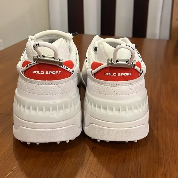 Polo Sport Ralph Lauren PS200 SK LTL shoes sneakers new white red Mens Sizes