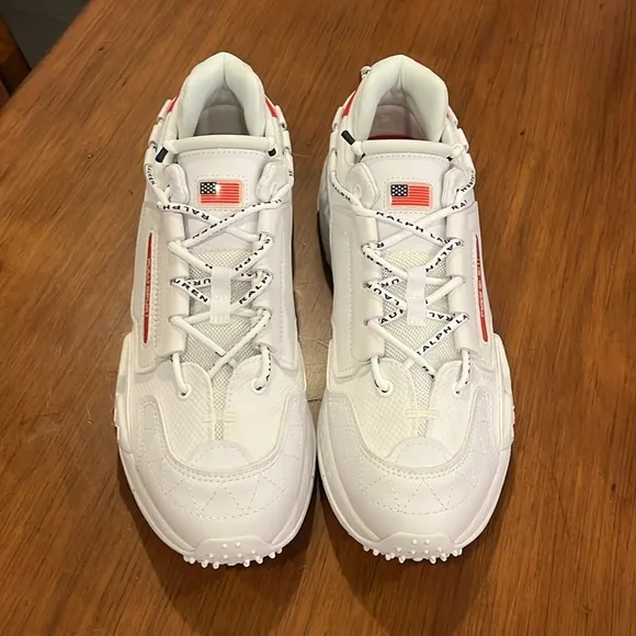 Polo Sport Ralph Lauren PS200 SK LTL shoes sneakers new white red Mens Sizes