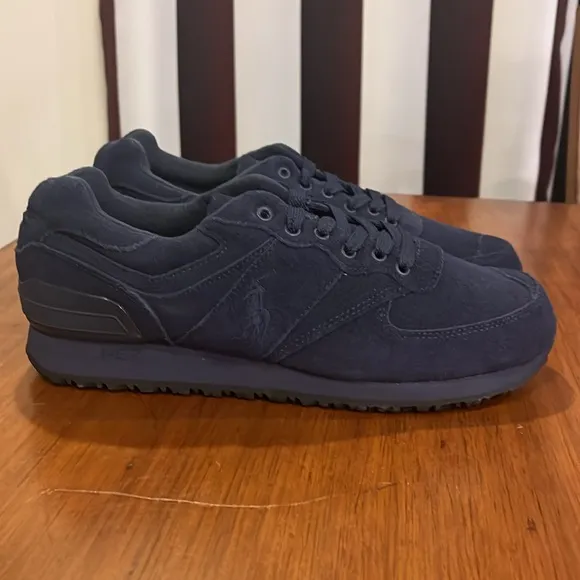 Polo Sport Ralph Lauren Slaton Pony Suede shoes sneakers new navy Men’s Size 12