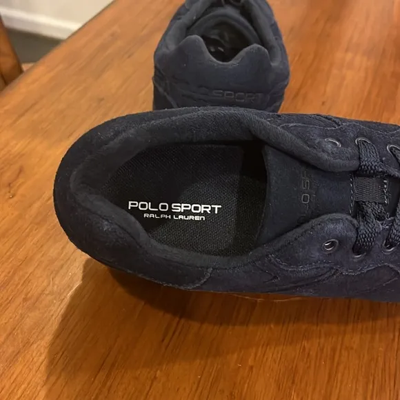 Polo Sport Ralph Lauren Slaton Pony Suede shoes sneakers new navy Men’s Size 12