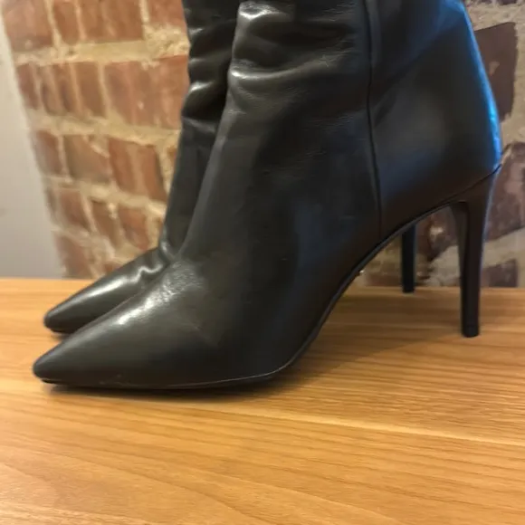 Prada Black Heeled Boots with Stiletto Heel