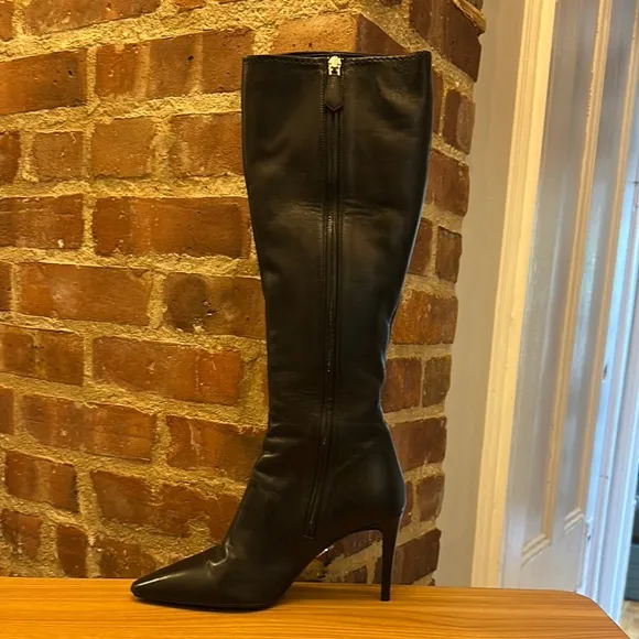 Prada Black Heeled Boots with Stiletto Heel