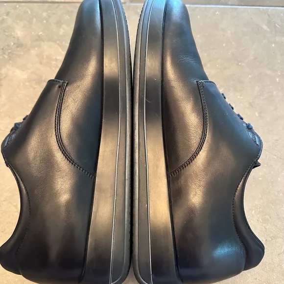 PRADA Soft Calf Black Leather Shoes, Men’s side Prada 6.5 (US 7.5)