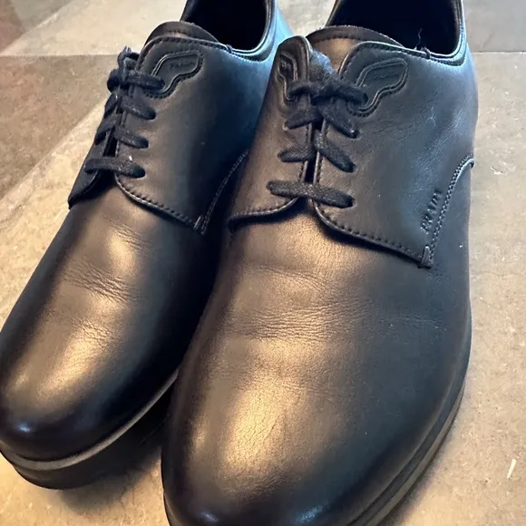 PRADA Soft Calf Black Leather Shoes, Men’s side Prada 6.5 (US 7.5)
