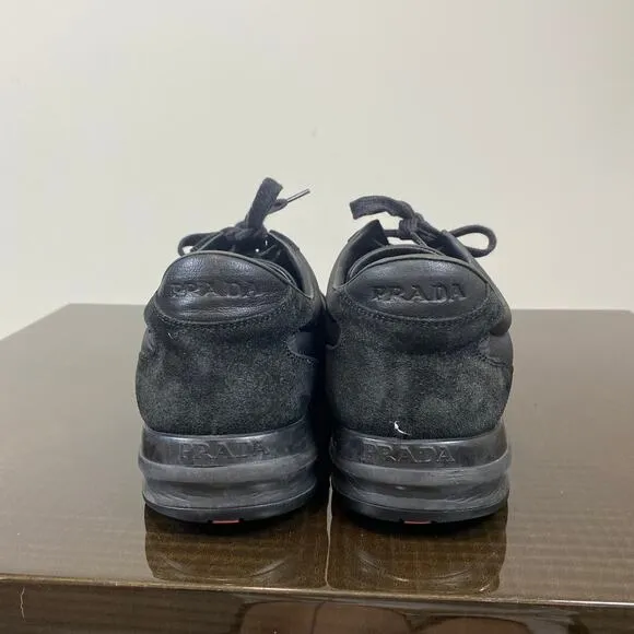 Prada Sport Nylon Suede Sneakers Shoes Men's 6.5 / US 7.5