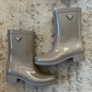 Prada Women's Gray Rain Boots