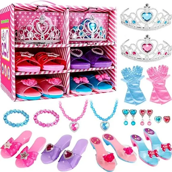 Princess Dress Up Shoes - Dress Up Clothes for Little Girls - Kids Dress Up