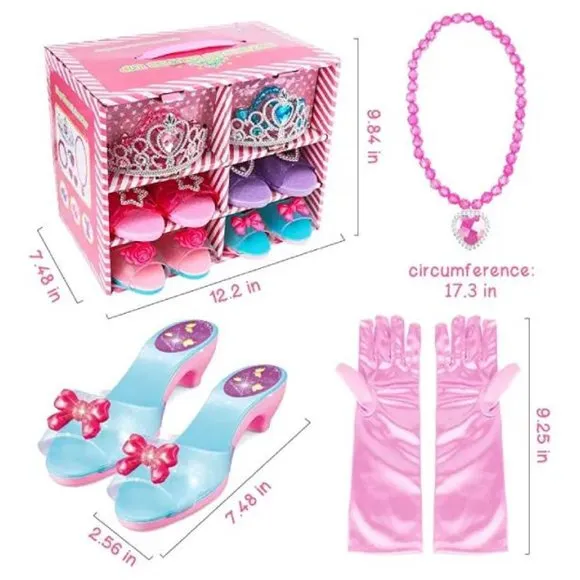 Princess Dress Up Shoes - Dress Up Clothes for Little Girls - Kids Dress Up