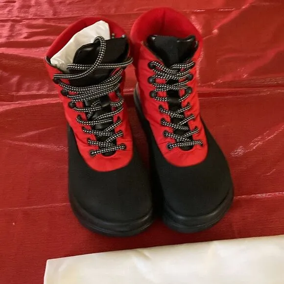 PROENZA SCHOULER Storm Puffer Hiking Boot In Red