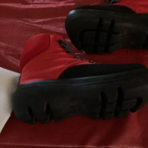 PROENZA SCHOULER Storm Puffer Hiking Boot In Red