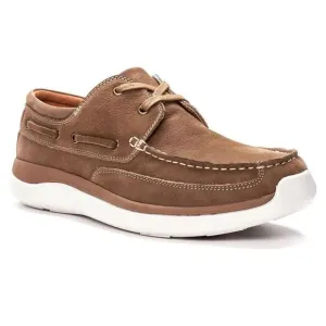 Propet Pomeroy MCA082STR Boat Shoe Men's US 9 Brown Nubuck Comfort Casual ZPO683
