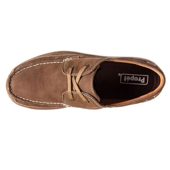 Propet Pomeroy MCA082STR Boat Shoe Men's US 9 Brown Nubuck Comfort Casual ZPO683