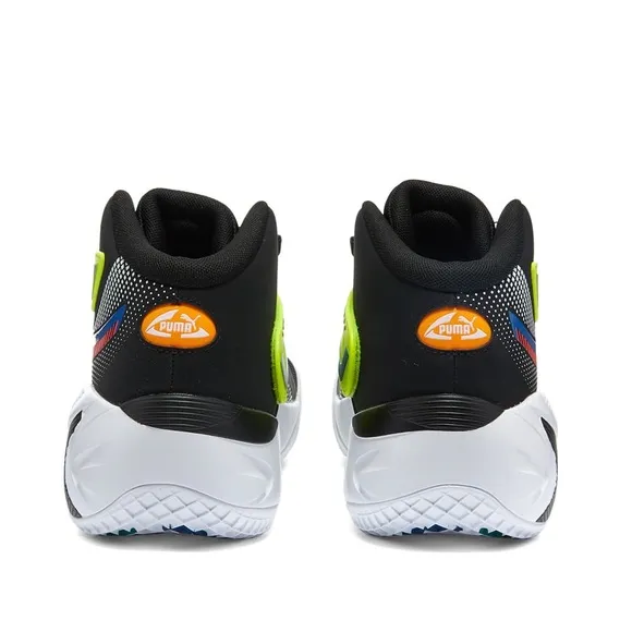 Puma Disc Rebirth Mens sz 9 Black Yellow Synthetic Athletic Basketball …