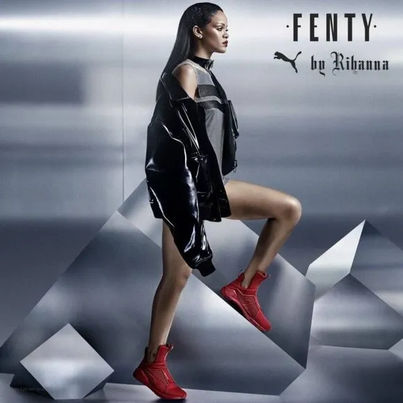 PUMA /FENTI X WOMEN'S TRAINER HI 'BLACK' RUNNING SHOES (VIDEO)