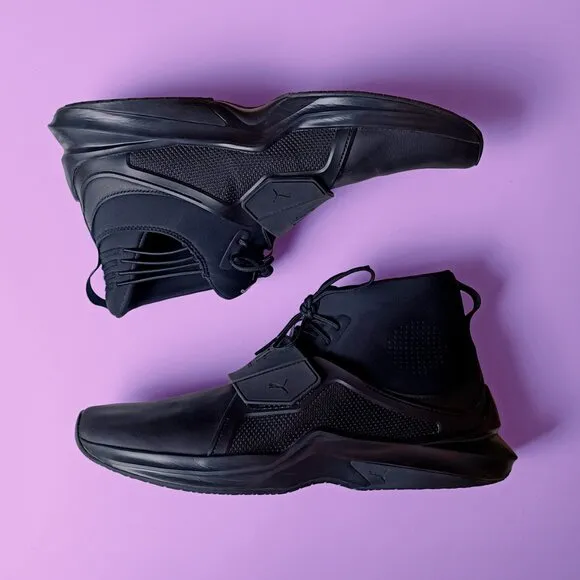 PUMA /FENTI X WOMEN'S TRAINER HI 'BLACK' RUNNING SHOES (VIDEO)