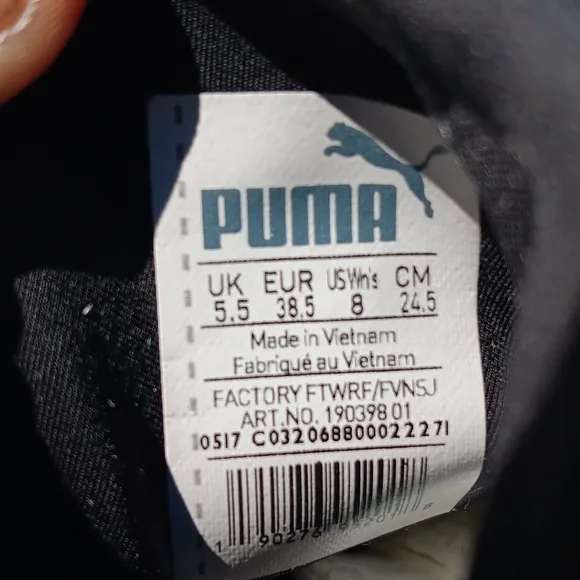 PUMA /FENTI X WOMEN'S TRAINER HI 'BLACK' RUNNING SHOES (VIDEO)