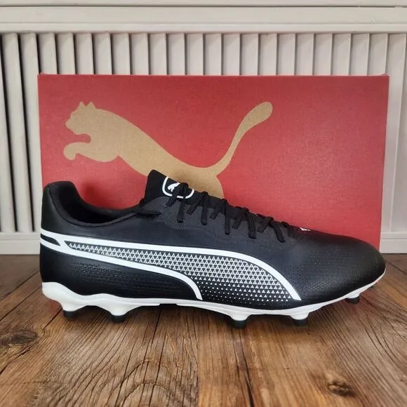 PUMA King Pro FG/AG Mens Size 10 Black Athletic Sport Soccer Cleats 107566-01