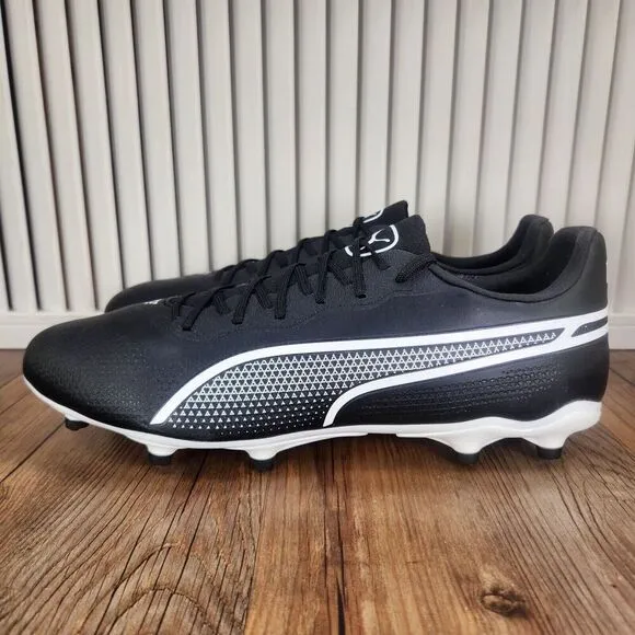 PUMA King Pro FG/AG Mens Size 10 Black Athletic Sport Soccer Cleats 107566-01