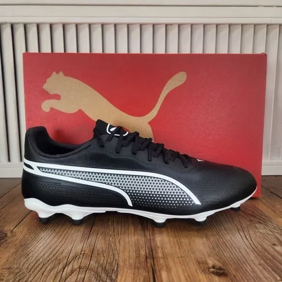 PUMA King Pro FG/AG Mens Size 9.5 Black Athletic Sport Soccer Cleats 107566-01