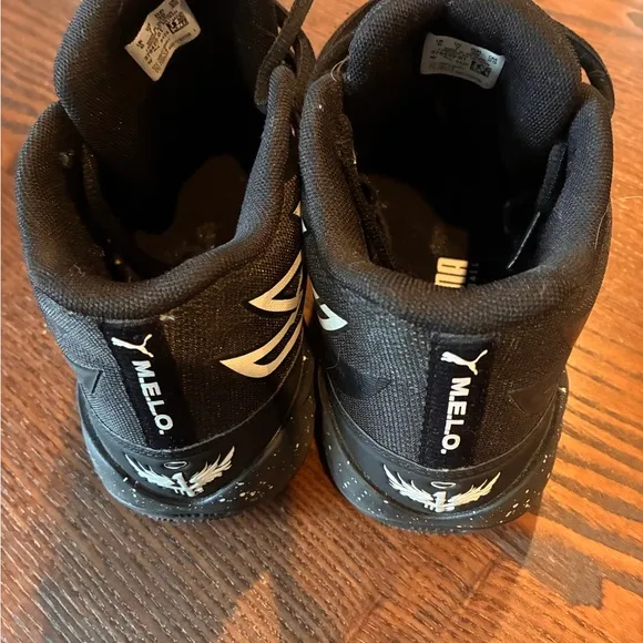 PUMA LAMELO MB.02 &quot;Oreo&quot; Black/Oreo 3 Men Basketball Shoes size 7