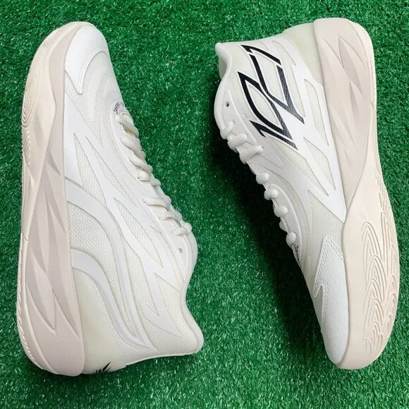 Puma LeMelo Ball MB.02 White Mens Basketball Shoes 378319-01 NEW* Sz 9
