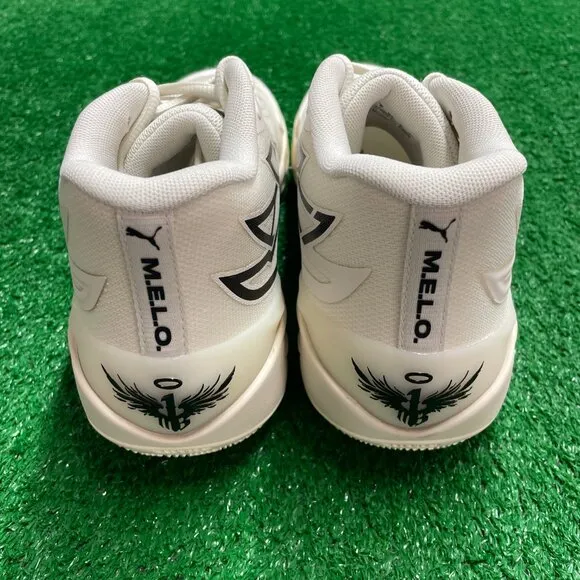 Puma LeMelo Ball MB.02 White Mens Basketball Shoes 378319-01 NEW* Sz 9