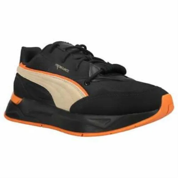 Puma Mirage Sport Pronounce Low Mens Shoes Black Orange 381259-01 NEW Multi Sz