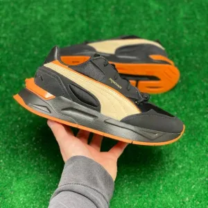 Puma Mirage Sport Pronounce Low Mens Shoes Black Orange 381259-01 NEW Multi Sz