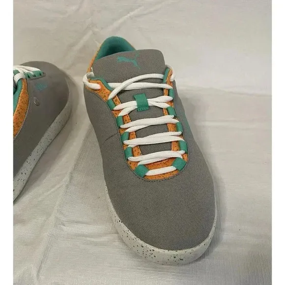 Puma Sport Lifestyle‎ MMO Grey Teal Orange White Men’s 9 Sneaker 358420 01