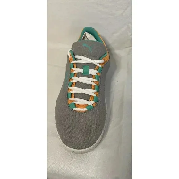 Puma Sport Lifestyle‎ MMO Grey Teal Orange White Men’s 9 Sneaker 358420 01