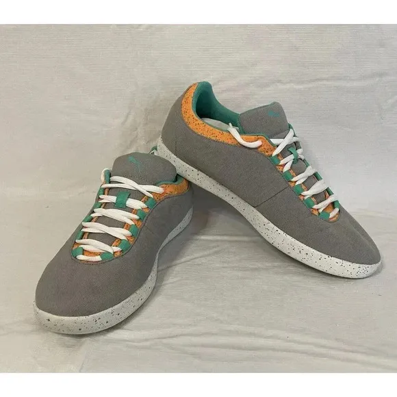 Puma Sport Lifestyle‎ MMO Grey Teal Orange White Men’s 9 Sneaker 358420 01
