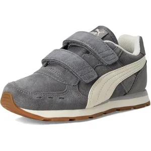 PUMA Unisex-Child Gray White Vista Hook &amp; Loop Sneaker Shoes Size US 2C