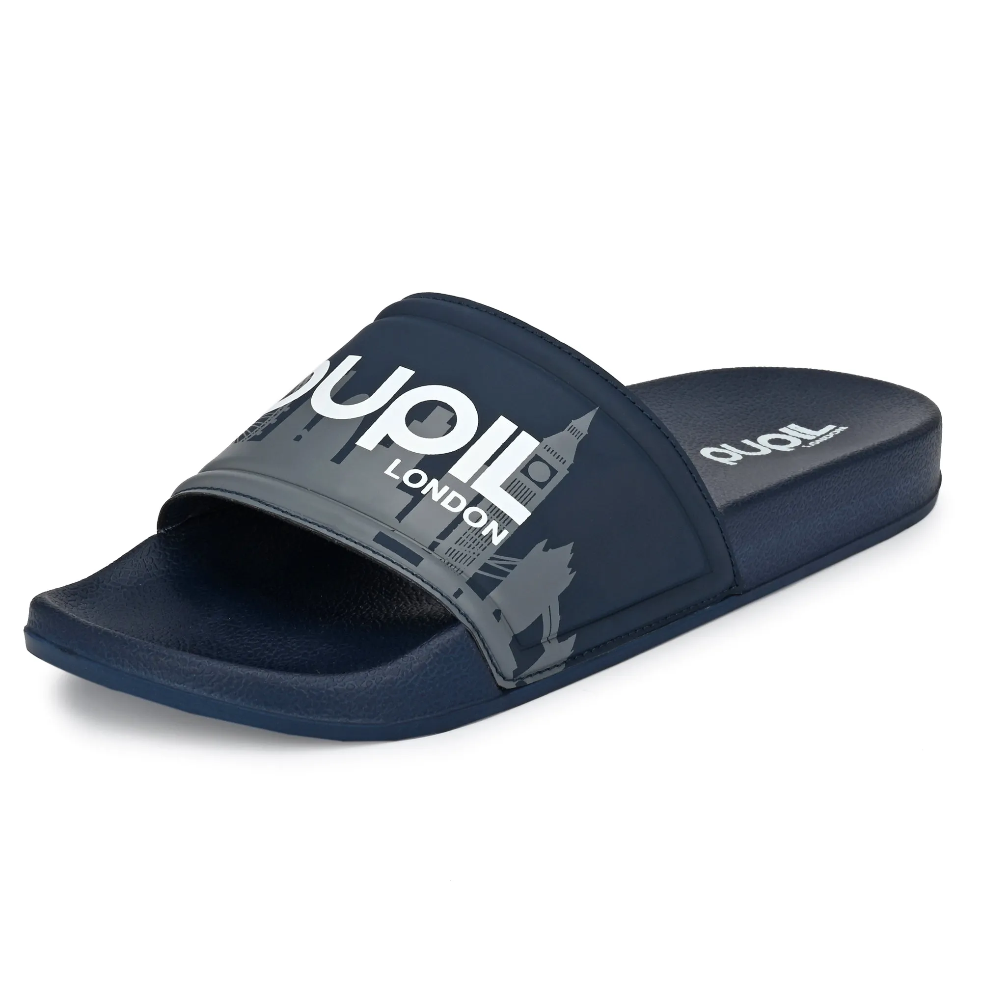 Pupil Men's BEN-1 Pool Slider, Navy