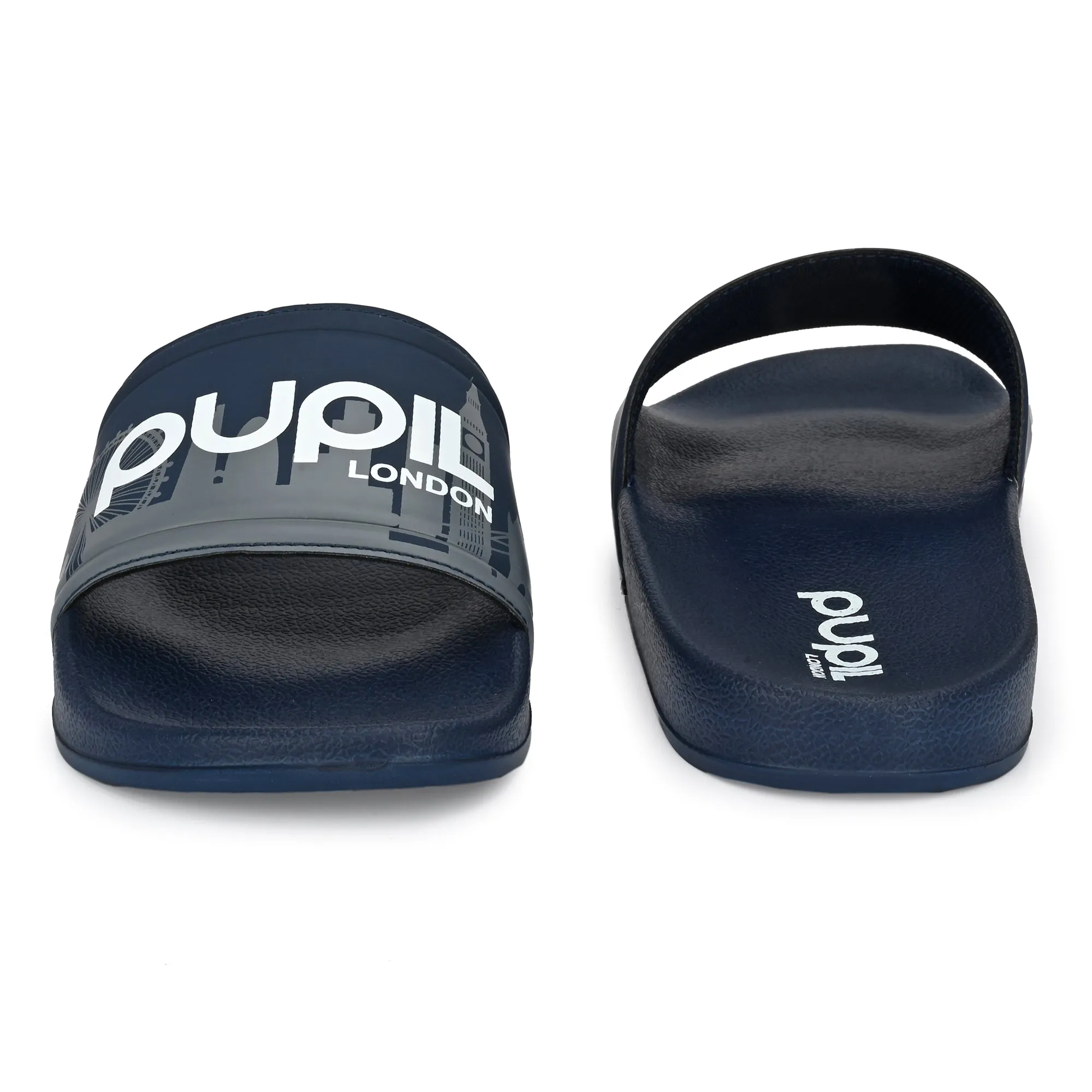Pupil Men's BEN-1 Pool Slider, Navy