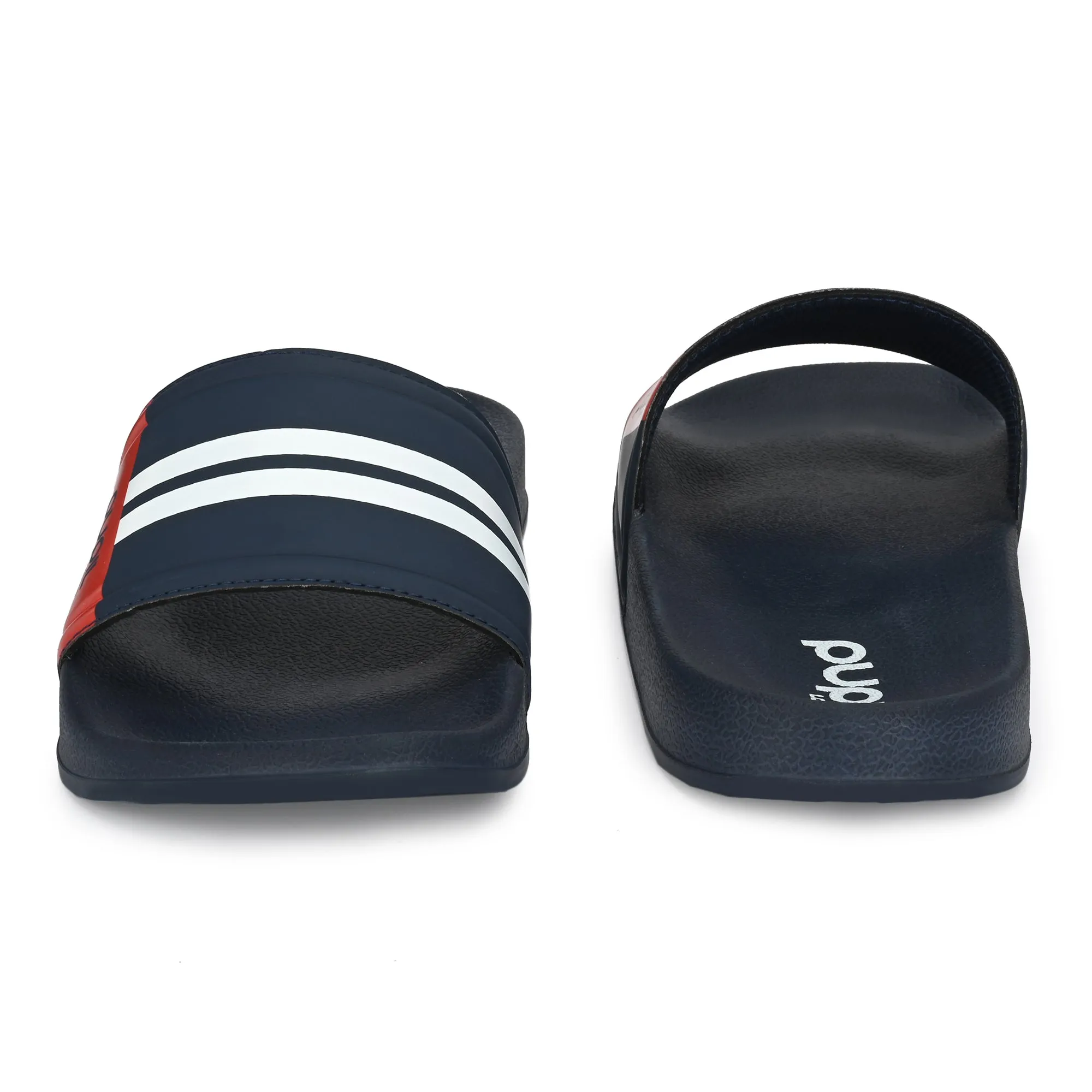 Pupil Men's BEN-2 Pool Slider, Navy Peony