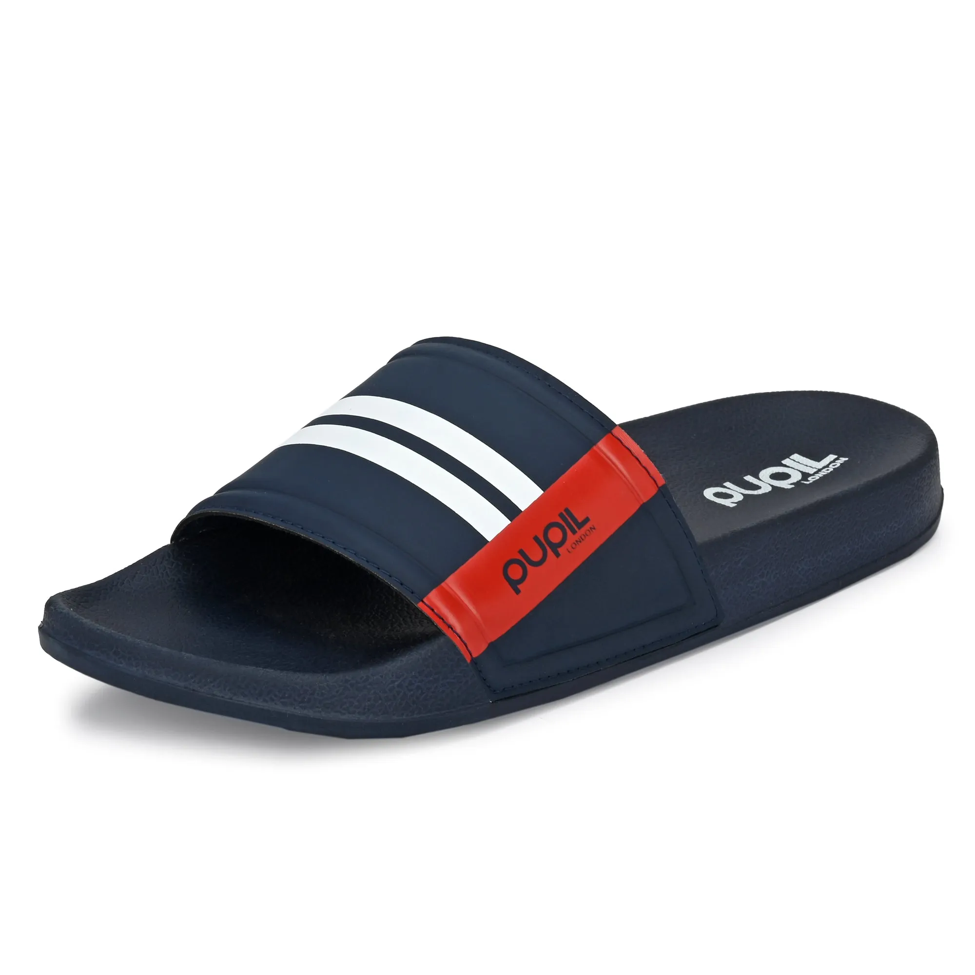 Pupil Men's BEN-2 Pool Slider, Navy Peony
