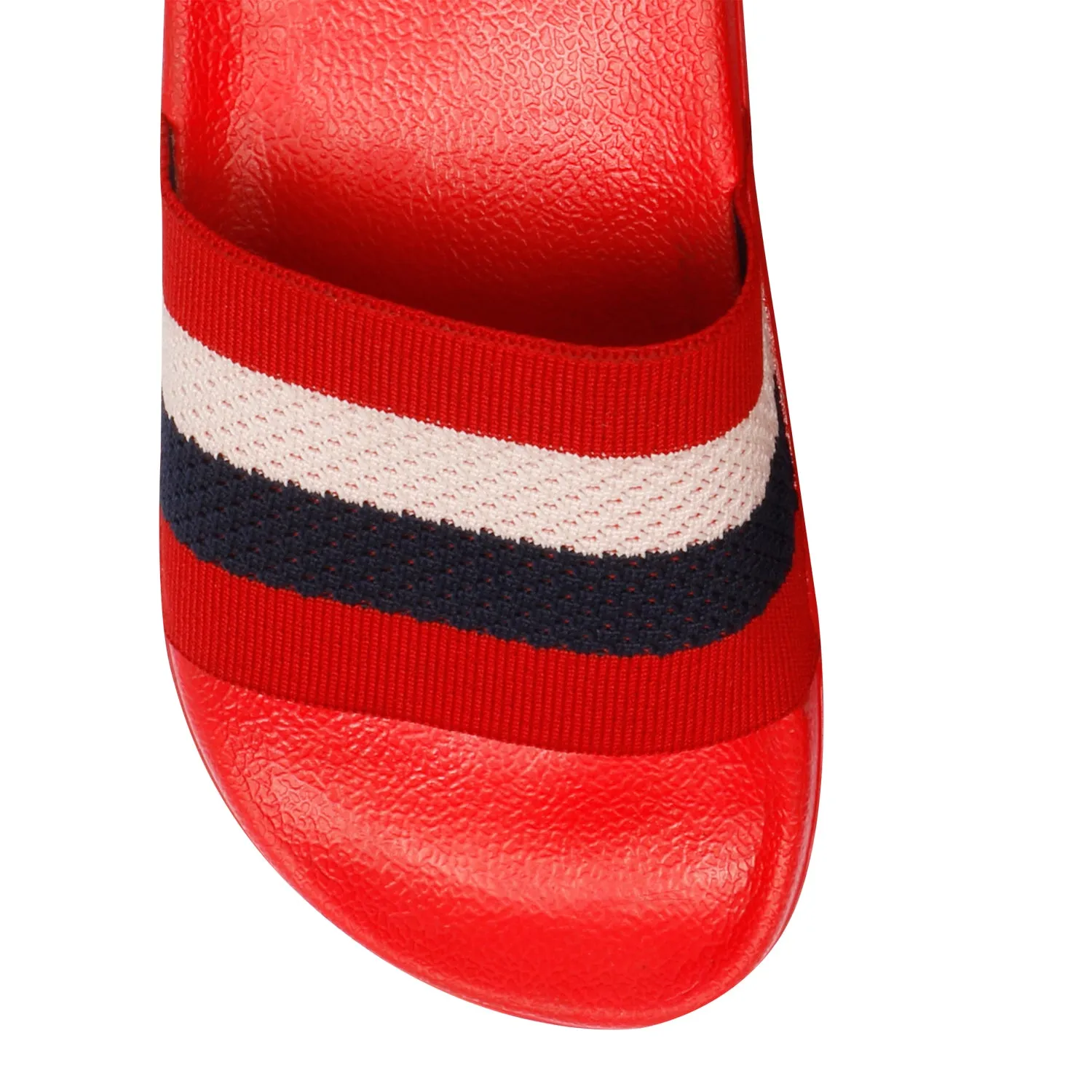 Pupil Men's BEN-6 Pool Slider, Red/White/Navy