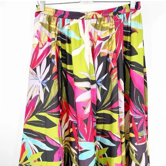 RACHEL ZOE Womens Hawaiian Tropical Print Vacation Resort Maxi Skirt Size M