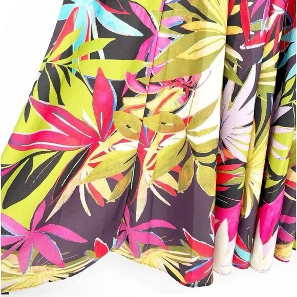 RACHEL ZOE Womens Hawaiian Tropical Print Vacation Resort Maxi Skirt Size M