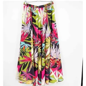 RACHEL ZOE Womens Hawaiian Tropical Print Vacation Resort Maxi Skirt Size M