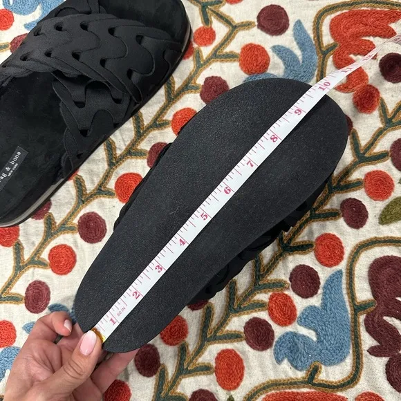 rag &amp; bone Bailey Sport Slides in Black