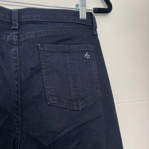 Rag &amp; Bone Jeans dark blue denim pant low rise skinny stretchy classic casual 27